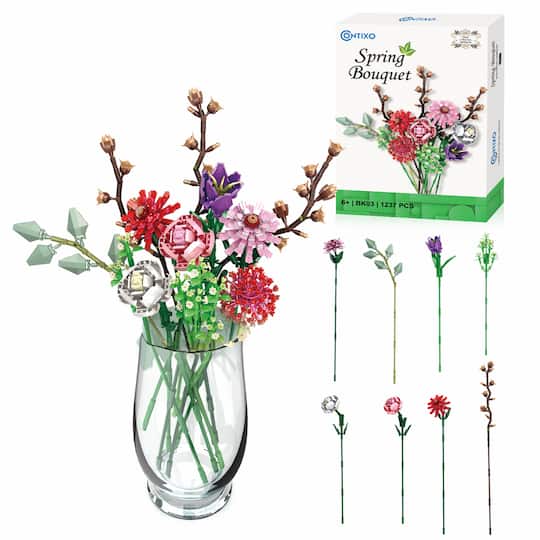 Contixo Spring Bouquet Floral Block Set